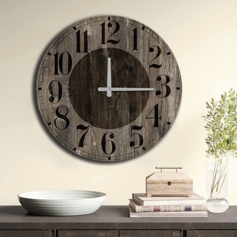 Ceas de perete, 5050MS-039, 100% MDF (Thickness: 5 mm) / Size: 50 cm (Diameter), Multicolor