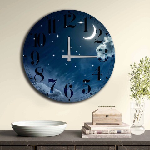 Ceas de perete, 5050MS-042, 100% MDF (Thickness: 5 mm) / Size: 50 cm (Diameter), Multicolor