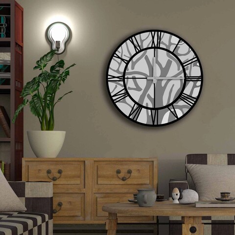 Ceas de perete, 5050MS-051, 100% MDF (Thickness: 5 mm) / Size: 50 cm (Diameter), Multicolor