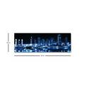 Tablou decorativ cu lumina LED, 3090MDACT-008, Canvas, 30 x 90 cm, Multicolor