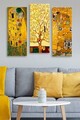 Set 3 tablouri decorative, MDF0067, MDF , 20 x 50 cm, 3 piese, Multicolor