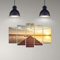Tablou decorativ MDF, 5DMDF-26, 20 x 60 cm, Multicolor