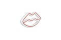 Decoratiune luminoasa LED, Lips, DC 12 V, Rosu