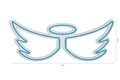 Decoratiune luminoasa LED, Angel, DC 12 V, Albastru