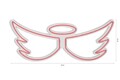 Decoratiune luminoasa LED, Angel, DC 12 V, Roz