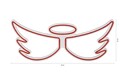 Decoratiune luminoasa LED, Angel, DC 12 V, Rosu