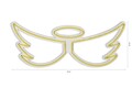 Decoratiune luminoasa LED, Angel, DC 12 V, Galben