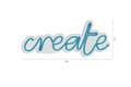 Decoratiune luminoasa LED, Create, DC 12 V, Albastru