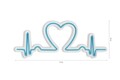 Decoratiune luminoasa LED, Love Rhythm, DC 12 V, Albastru