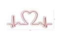 Decoratiune luminoasa LED, Love Rhythm, DC 12 V, Roz