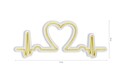 Decoratiune luminoasa LED, Love Rhythm, DC 12 V, Galben