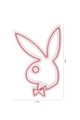 Decoratiune luminoasa LED, Playboy, DC 12 V, Roz