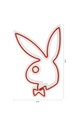 Decoratiune luminoasa LED, Playboy, DC 12 V, Rosu