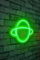 Decoratiune luminoasa LED, Saturn, Benzi flexibile de neon, DC 12 V, Verde