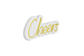 Decoratiune luminoasa LED, Cheers, Benzi flexibile de neon, DC 12 V, Galben