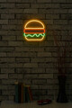 Decoratiune luminoasa LED, Hamburger, Benzi flexibile de neon, DC 12 V, Multicolor