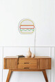 Decoratiune luminoasa LED, Hamburger, Benzi flexibile de neon, DC 12 V, Multicolor