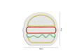 Decoratiune luminoasa LED, Hamburger, Benzi flexibile de neon, DC 12 V, Multicolor