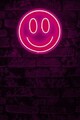 Decoratiune luminoasa LED, Smiley, Benzi flexibile de neon, DC 12 V, Roz
