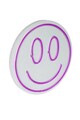 Decoratiune luminoasa LED, Smiley, Benzi flexibile de neon, DC 12 V, Roz