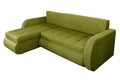 Coltar extensibil reversibil Siena Lux Lime 243x141x81 cm cu lada de depozitare