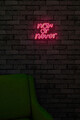 Decoratiune luminoasa LED, Now or Never, Benzi flexibile de neon, DC 12 V, Roz