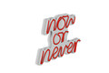 Decoratiune luminoasa LED, Now or Never, Benzi flexibile de neon, DC 12 V, Rosu