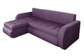 Coltar extensibil reversibil Siena Lux Purple 243x141x81 cm cu lada de depozitare