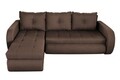 Coltar extensibil reversibil Siena Lux Chocolate 243x141x81 cm cu lada de depozitare