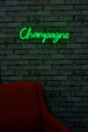 Decoratiune luminoasa LED, Champagne, Benzi flexibile de neon, DC 12 V, Verde