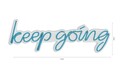 Decoratiune luminoasa LED, Keep Going, DC 12 V, Albastru