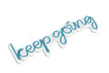Decoratiune luminoasa LED, Keep Going, Benzi flexibile de neon, DC 12 V, Albastru