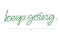 Decoratiune luminoasa LED, Keep Going, DC 12 V, Verde