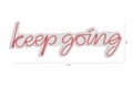 Decoratiune luminoasa LED, Keep Going, DC 12 V, Roz