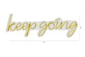 Decoratiune luminoasa LED, Keep Going, DC 12 V, Galben