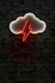 Decoratiune luminoasa LED, Thunder Storm, Benzi flexibile de neon, DC 12 V, Alb/Rosu