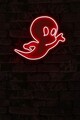 Decoratiune luminoasa LED, Casper The Friendly Ghost, Benzi flexibile de neon, DC 12 V, Rosu