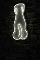 Decoratiune luminoasa LED, Doggy, Benzi flexibile de neon, DC 12 V, Alb