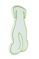 Decoratiune luminoasa LED, Doggy, Benzi flexibile de neon, DC 12 V, Verde