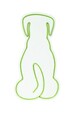 Decoratiune luminoasa LED, Doggy, Benzi flexibile de neon, DC 12 V, Verde