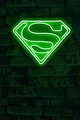 Decoratiune luminoasa LED, Superman, Benzi flexibile de neon, DC 12 V, Verde