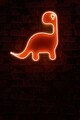 Decoratiune luminoasa LED, Dino the Dinosaur, Benzi flexibile de neon, DC 12 V, Rosu