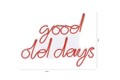 Decoratiune luminoasa LED, Good Old Days, DC 12 V, Rosu