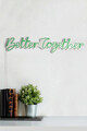 Decoratiune luminoasa LED, Better Together, Benzi flexibile de neon, DC 12 V, Verde