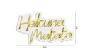 Decoratiune luminoasa LED, Hakuna Matata, DC 12 V, Galben
