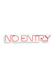 Decoratiune luminoasa LED, No Entry, Benzi flexibile de neon, DC 12 V, Rosu