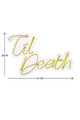 Decoratiune luminoasa LED, Til Death, Benzi flexibile de neon, DC 12 V, Galben