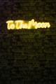 Decoratiune luminoasa LED, To the Moon, Benzi flexibile de neon, DC 12 V, Galben