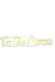 Decoratiune luminoasa LED, To the Moon, Benzi flexibile de neon, DC 12 V, Galben