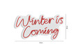 Decoratiune luminoasa LED, Winter is Coming, Benzi flexibile de neon, DC 12 V, Rosu